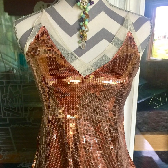 NWT FREE PEOPLE SEQUIN LACE CAMISOLE - Picture 6 of 6